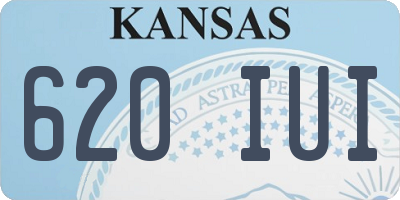 KS license plate 620IUI