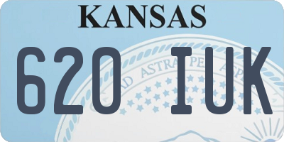 KS license plate 620IUK