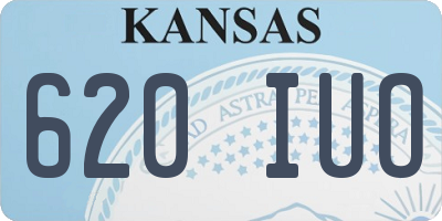 KS license plate 620IUO
