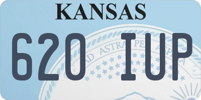 KS license plate 620IUP