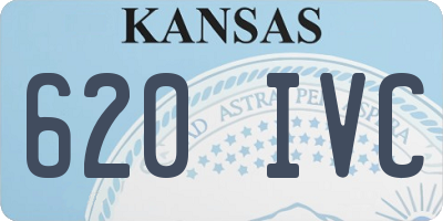 KS license plate 620IVC