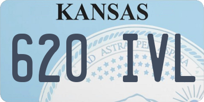 KS license plate 620IVL