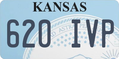 KS license plate 620IVP