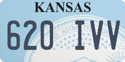 KS license plate 620IVV