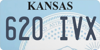 KS license plate 620IVX