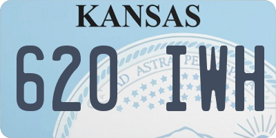 KS license plate 620IWH