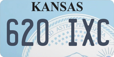 KS license plate 620IXC