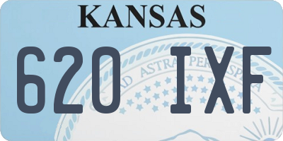 KS license plate 620IXF