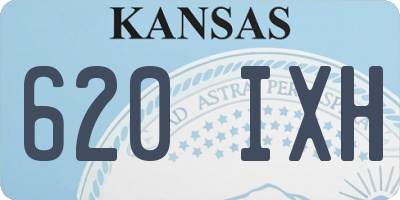 KS license plate 620IXH