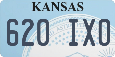 KS license plate 620IXO