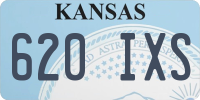 KS license plate 620IXS