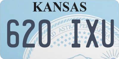 KS license plate 620IXU