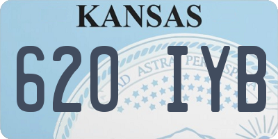 KS license plate 620IYB