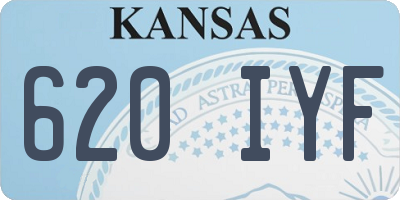 KS license plate 620IYF