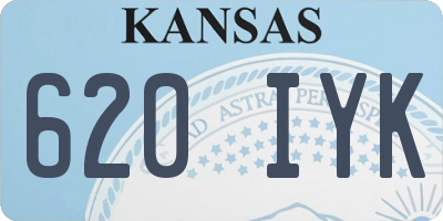 KS license plate 620IYK