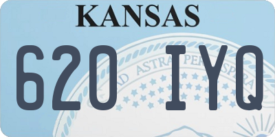 KS license plate 620IYQ