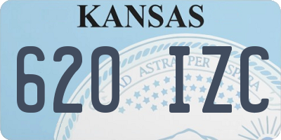 KS license plate 620IZC