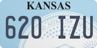 KS license plate 620IZU