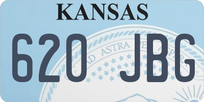 KS license plate 620JBG