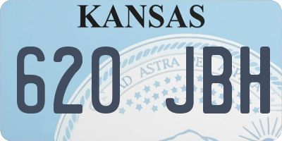 KS license plate 620JBH