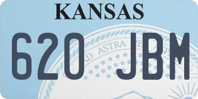 KS license plate 620JBM