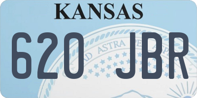 KS license plate 620JBR