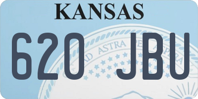 KS license plate 620JBU