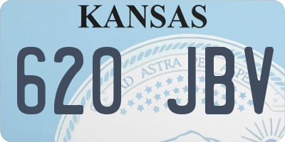 KS license plate 620JBV