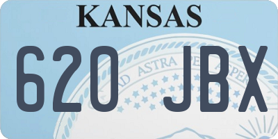 KS license plate 620JBX