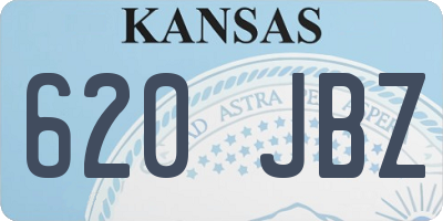 KS license plate 620JBZ