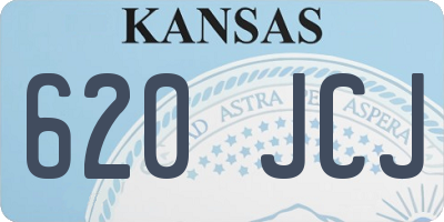 KS license plate 620JCJ