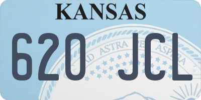 KS license plate 620JCL
