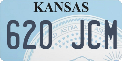 KS license plate 620JCM