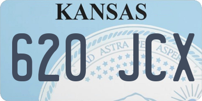 KS license plate 620JCX
