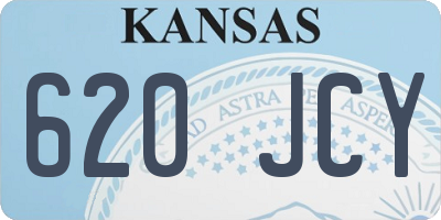 KS license plate 620JCY