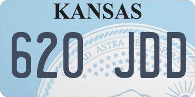 KS license plate 620JDD