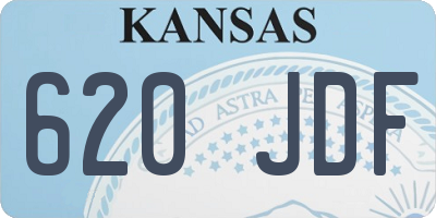 KS license plate 620JDF