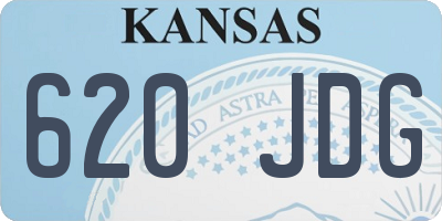 KS license plate 620JDG