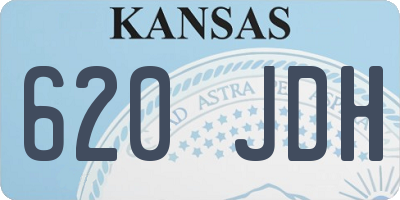 KS license plate 620JDH