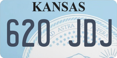 KS license plate 620JDJ