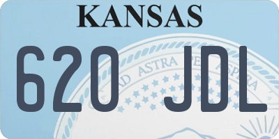 KS license plate 620JDL