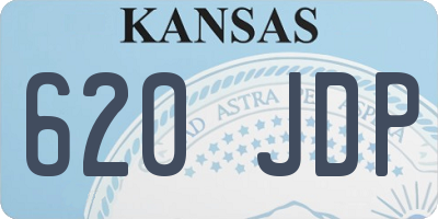 KS license plate 620JDP