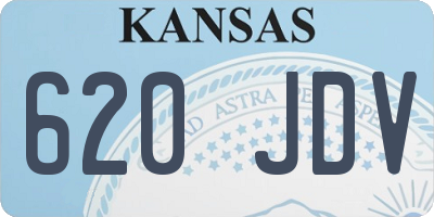 KS license plate 620JDV