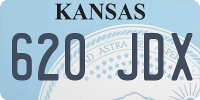 KS license plate 620JDX