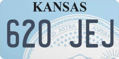 KS license plate 620JEJ