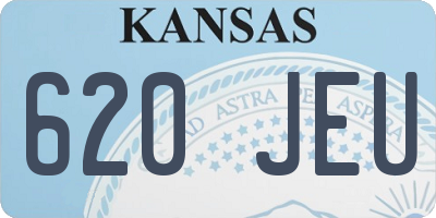 KS license plate 620JEU