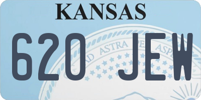 KS license plate 620JEW