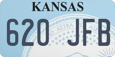 KS license plate 620JFB