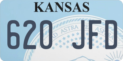 KS license plate 620JFD