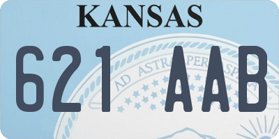 KS license plate 621AAB